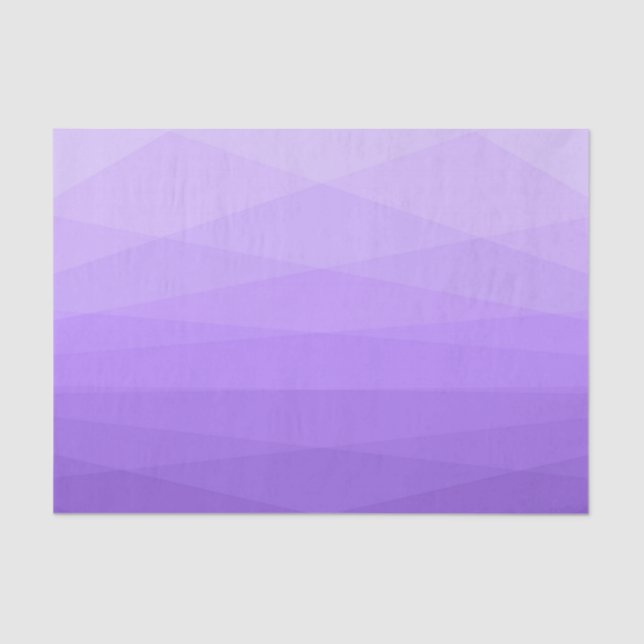 Papel De Seda Polígono morado y lavanda (Anverso)