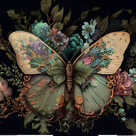 Papel De Seda Polilla rosa polvorienta