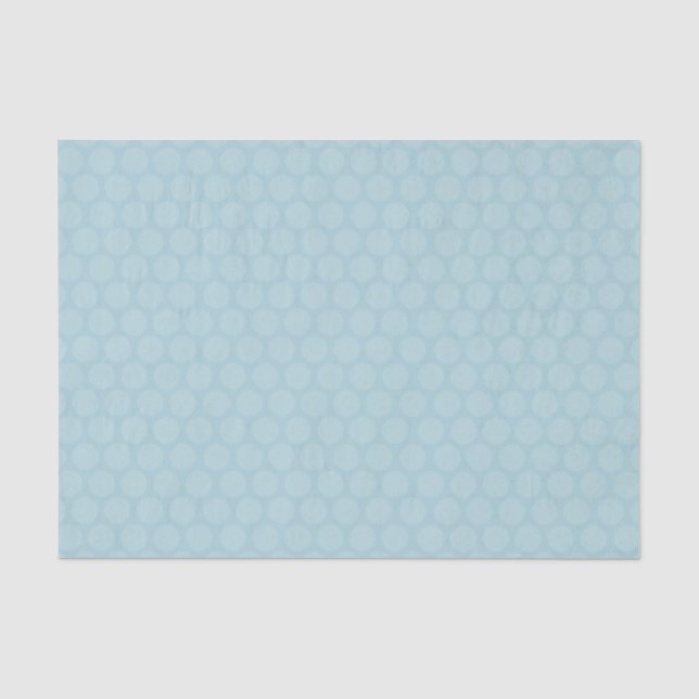 Papel De Seda Polka Dot Ocean Blue (Anverso)
