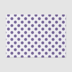 Papel De Seda Polka ultravioleta sobre blanco