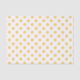 Papel De Seda Polkadots amarillos