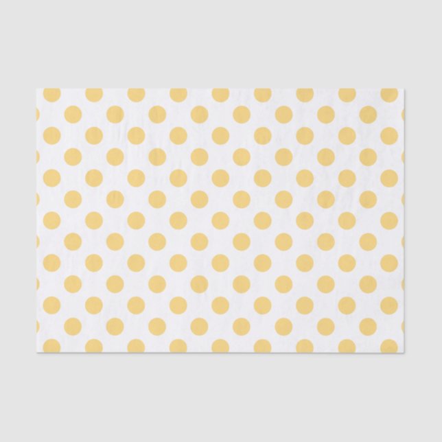 Papel De Seda Polkadots amarillos (Anverso)