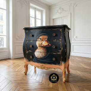 Papel De Seda Pollito Chic en Sombrero Negro Decoupage