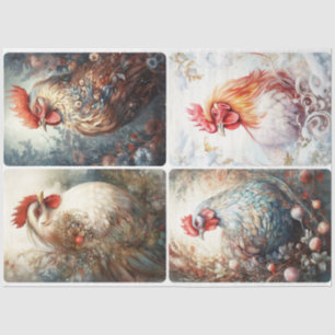 Papel De Seda Pollos de invierno