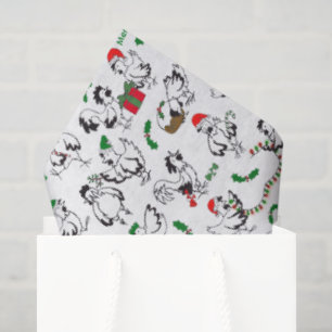 Papel De Seda Pollos navidades