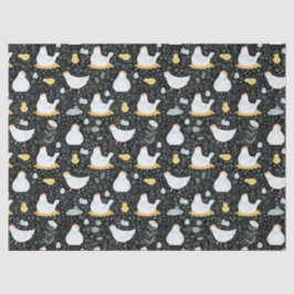 Papel De Seda Pollos soñando en la primicia de negro