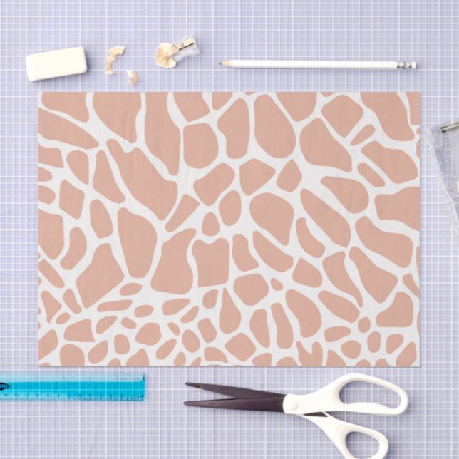 Papel De Seda Polvo de Rubor Rosa Polvo Blanco Jirafa Boho Decou (Artesanía)