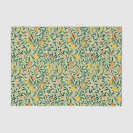 Papel De Seda Pomegranate William Morris verde manzana original