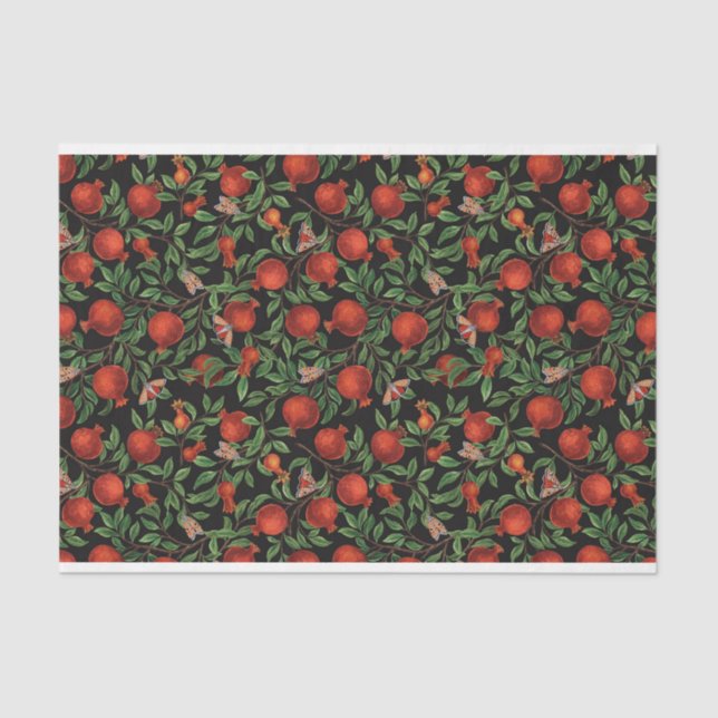 Papel De Seda Pomegranatos y motos de bella (Anverso)