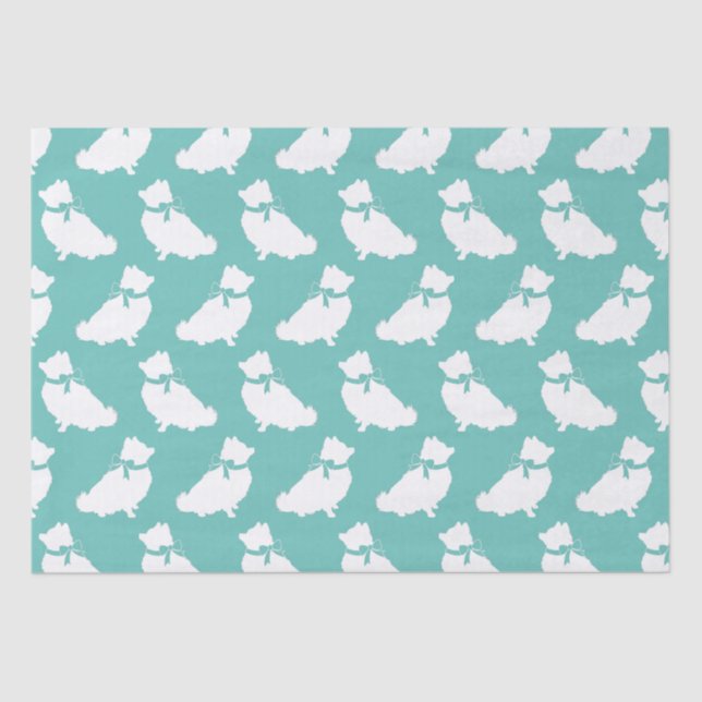 Papel De Seda Pomerania Pom Dog Puppy (Anverso)