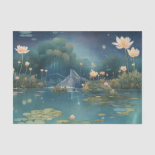 Papel De Seda Pond nocturno