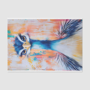 Papel De Seda Pop Art Bird, Bold & Vibrante DJ2L Decoupage