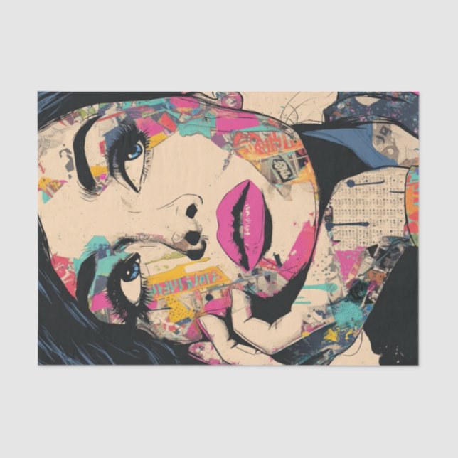 Papel De Seda PoP Art Queen1  (Anverso)