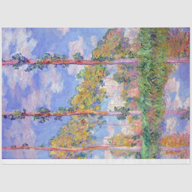 Papel De Seda Poplares en el sol, Monet (Anverso)