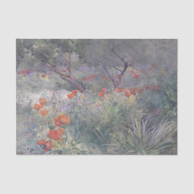 Papel De Seda Poppies orientales de Mildred Anne Butler (Anverso)