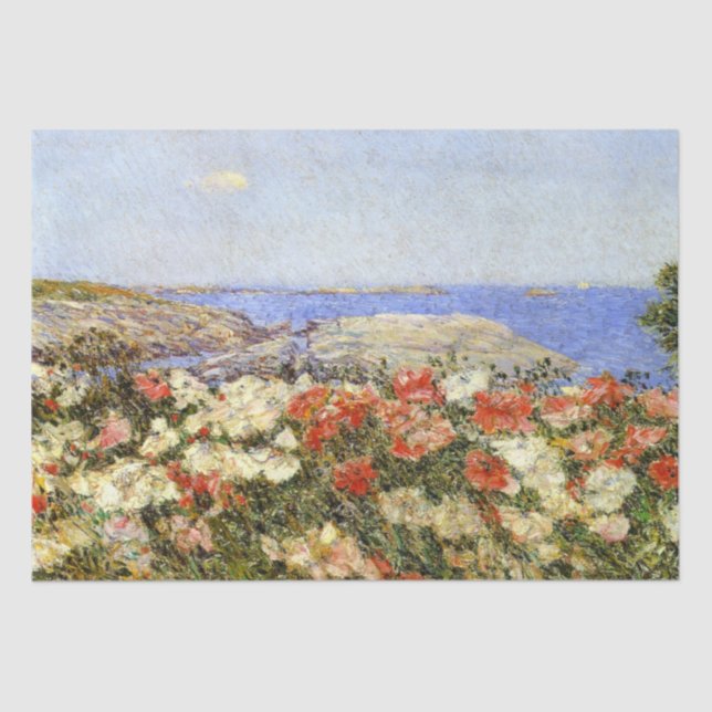 Papel De Seda Poppies salvajes en las islas de los atolones (Anverso)