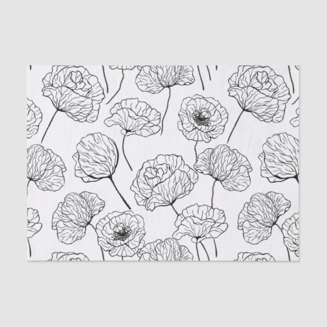Papel De Seda Poppy Garden (Anverso)