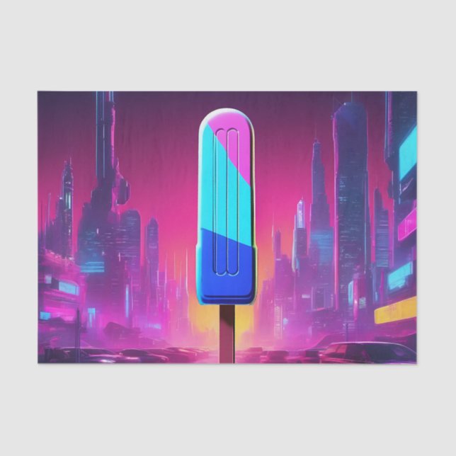 Papel De Seda Popsicle en una calle de la ciudad (Anverso)