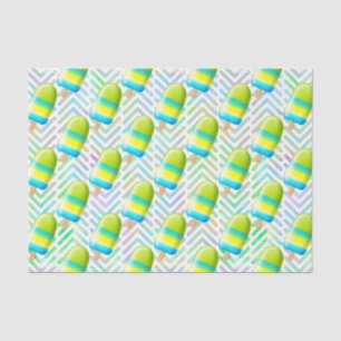 Papel De Seda Popsicles verdes