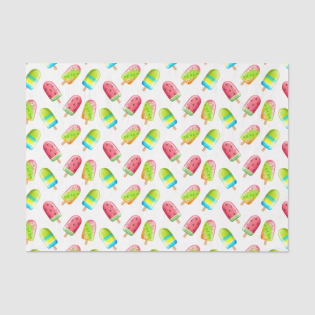Papel De Seda Popsicles Verdes 2 (Anverso)