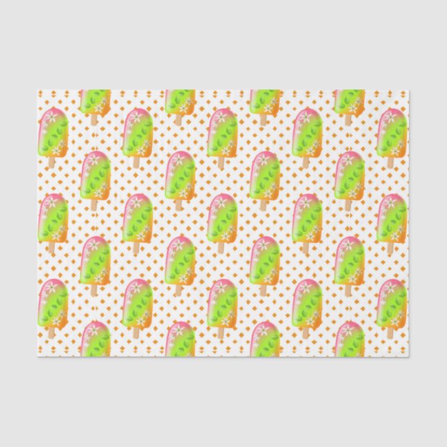 Papel De Seda Popsicles Verdes 3 (Anverso)
