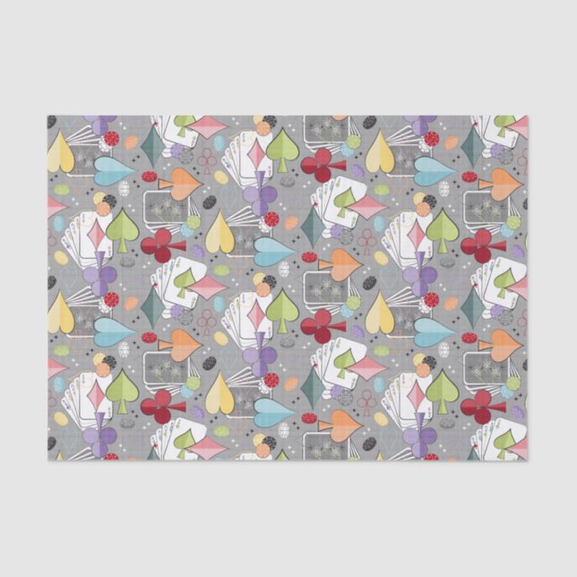 Papel De Seda Póquer retro (Anverso)