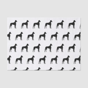 Papel De Seda Por el amor de la silueta de los perros grandes da