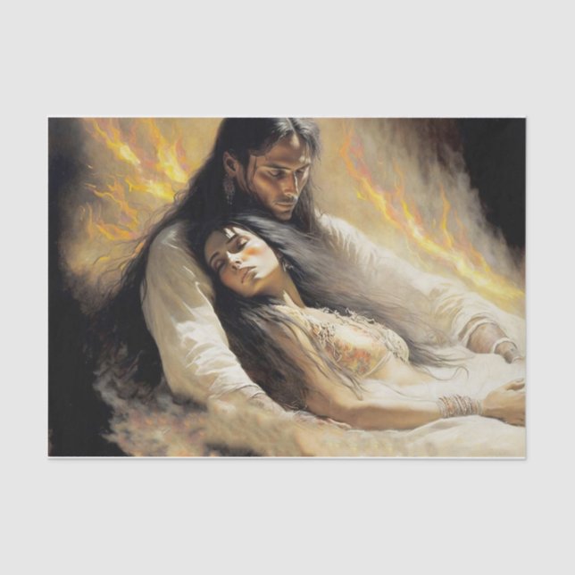 Papel De Seda Por el fuego (Anverso)