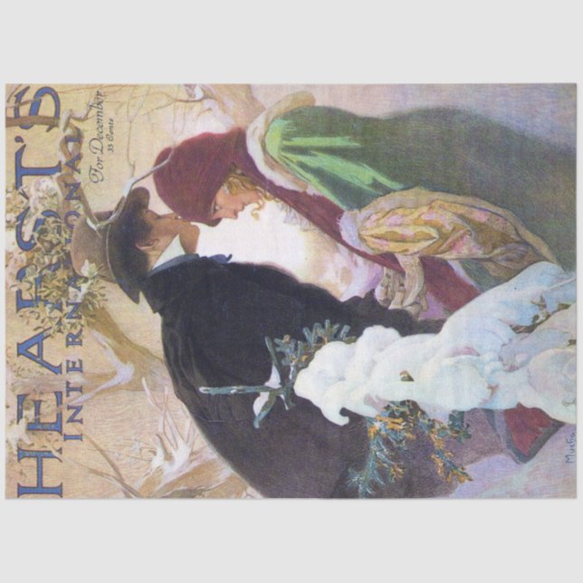 Papel De Seda Portada internacional de Hearst's, Alphonse Mucha (Anverso)