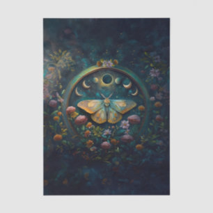 Papel De Seda Portal Crepuscular Misterioso, Mariposa Nocturna y