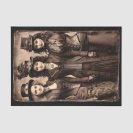 Papel De Seda Portrait of Three Steampunk Women DX6R Decoupage