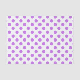 Papel De Seda Pos de Lilac y de polka blanca