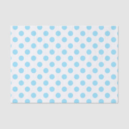 Papel De Seda Pos de polka azul y blanco