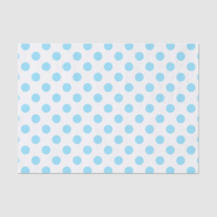 Papel De Seda Pos de polka azul y blanco