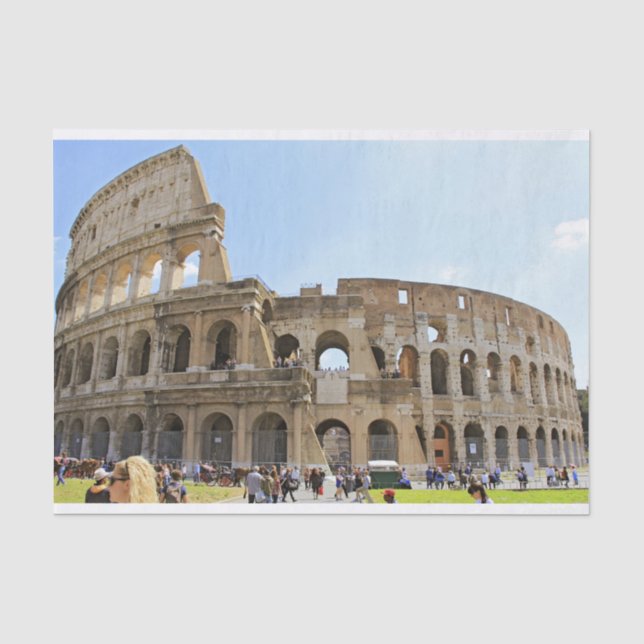 Papel De Seda Postal de Coliseo (Anverso)