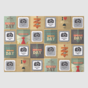 Papel De Seda Postal feliz del día de padre