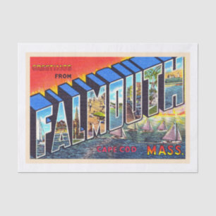 Papel De Seda Postales antiguas de Falmouth Cape Cod Massachuset