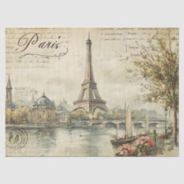 Papel De Seda Postcard de París de época