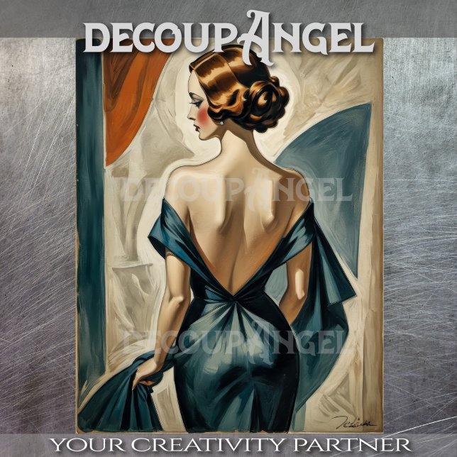 Papel De Seda poster Art Decó de los años 1920 #5 - Decoupage - (Subido por el creador)