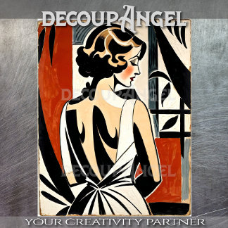 Papel De Seda poster de Art Decó de la década de 1920 #2 - Decou