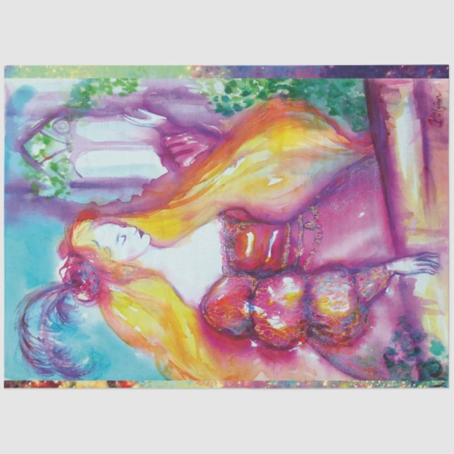 PAPEL DE SEDA POSTER DE ESCENA DE BALCÓN DE ROMEO Y JULIET (Anverso)