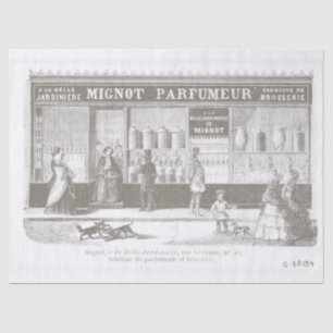 Papel De Seda Poster de publicidad francesa de Perfume de época