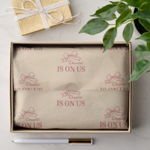 Papel De Seda Postre corre por nuestra cuenta   Sello de boda be