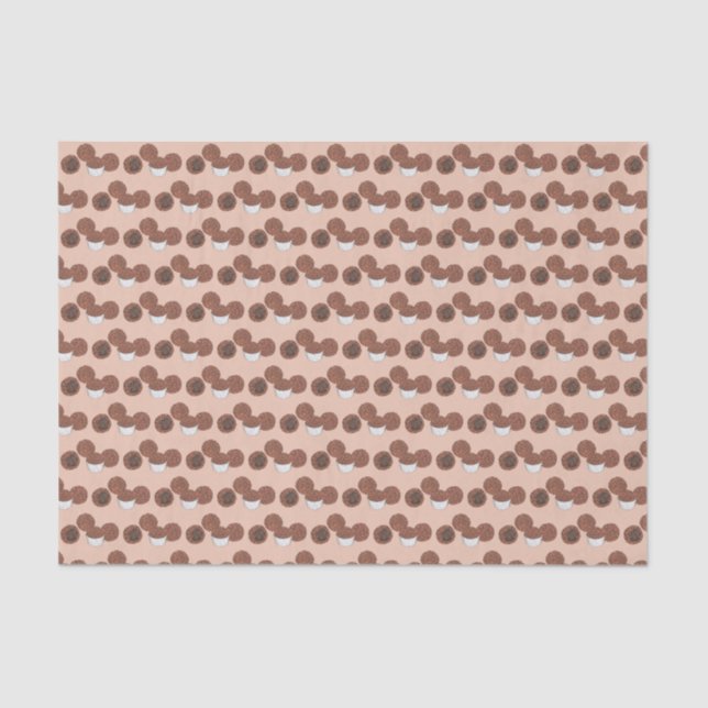 Papel De Seda Postre de trufas de chocolate brasileño Brigadeiro (Anverso)