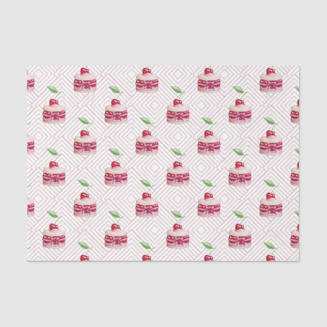 Papel De Seda Postre rosa (Diseño 79 Serie Rosa) (Anverso)