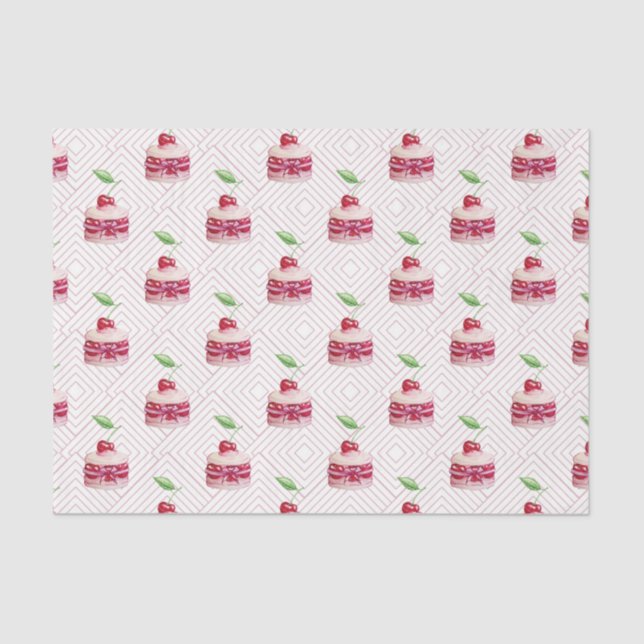 Papel De Seda Postre rosa (serie 79 de diseño rosa) (Anverso)