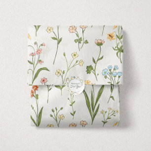 Papel De Seda Pradera Silvestre Rústica de Flores Campestres Dib