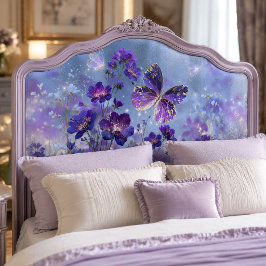 Papel De Seda Prado de Mariposa Morada Dorada Decoupage