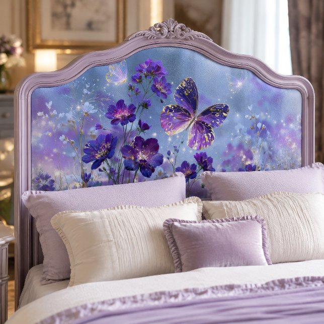 Papel De Seda Prado de Mariposa Morada Dorada Decoupage (Subido por el creador)