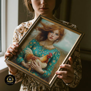 Papel De Seda Prairie Chica Chicken Country Western Rustic